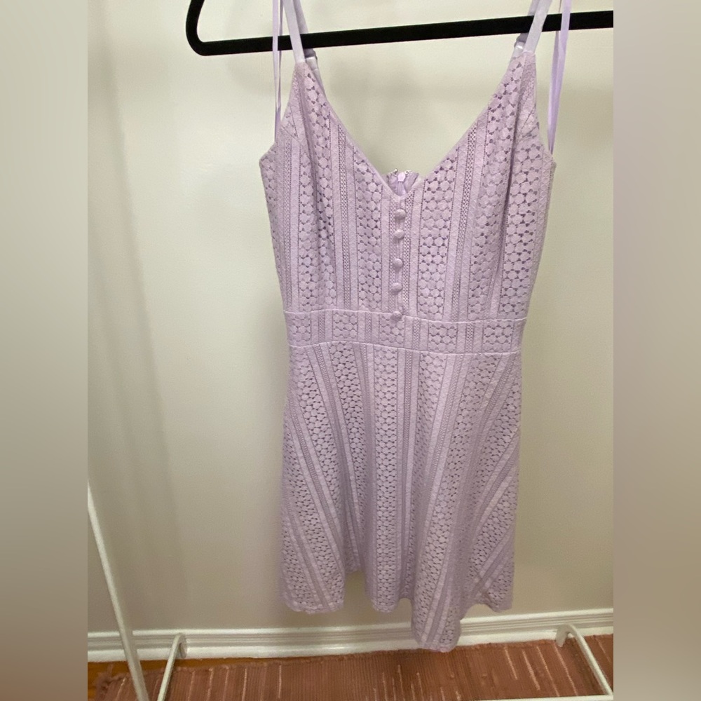 Le Chateau Purple Lace Dress